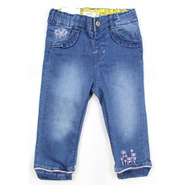 Name It Baby Girl Organic Cotton Denim Jeans