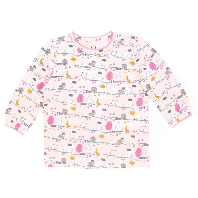 Name It Organic Cotton Long Sleeve Barely Pink Shirt