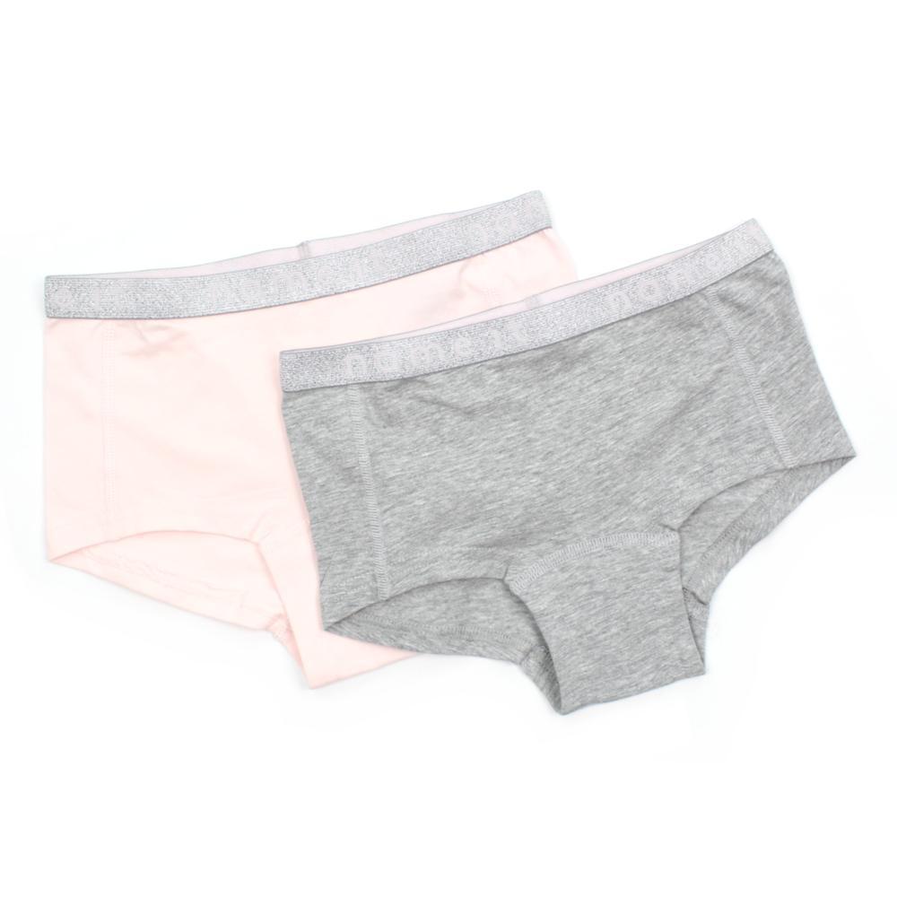 NAME IT Little and Big Girl Hipster ORGANIC Cotton Panties 2 pack