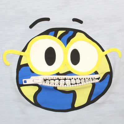 NAME IT "EMOJI" Little Boy Organic Cotton Short Sleeve T-Shirt Mouth
