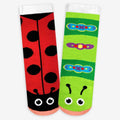 Mismatch Socks Ladybug & Caterpillar