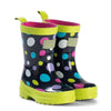 Hatley Kids Little Girls Sunny Dots Rubber Rain Boot